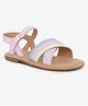 Aria+Nica Strap Detailed Velcro Closure Sandals - Multi Colour