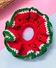 Little Peas Handmade Watermelon Designed Scrunchie - Red