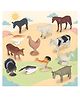 Crackles Farm Animal Figure Toy - 12 Pcs Realistic Animals Toy for Kids, Animal Figure Playset, Learning and Educational Toys for Kids