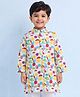 The Magic Wand Woven Holi Theme Full Sleeves Colour Splash Printed Kurta - Multi Colour