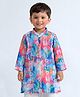 The Magic Wand Woven Holi Theme Full Sleeves Tie & Dye Abstract Printed Kurta - Multi Colour