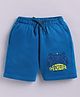 Parrot Crow Cotton Knit Controller Printed Shorts - Teal Blue