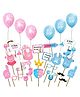 Party Propz Baby Shower Photobooth Props Multicolour - 55 Pieces