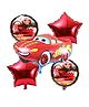 Party Propz Pixar Cars Theme Balloon Bouquet Red - Pack of 5
