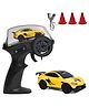 L.O.T CARS Dash Remote Control Car Toy - 2.4Ghz,1:64 Scale, Rc Cars, Rc Drifting Cars, Proportional Steering, Valentine Gift, Dual-Speed Modes & Lights with 100m Remote Range - Sports Yellow
