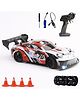 L.O.T CARS Ghost Remote Control Car - 20Kmph, 2.4Ghz, Rc Drifting Car, Rc Car 4x4, Drift Car Remote Control, Birthday Gift, Valentine Gift, Long Range, Multi LED Lights - Burnout Red