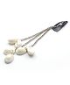 Aabacus Sea Shell Embellished Tassels Detailed Hair Clip - White