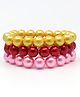 Aabacus Set Of 3 Beads Embellished Bracelets - Multi colour