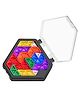 Azhari Tangram Calendar Puzzle Educational Toys for Kids Mini Pocket Toys Color Geometric Board Game Logical Thinking Training Montessori Color Design May Vary
