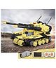 Sanjary Remote Control Military Tank Building Blocks Set Dual Cannon Armored Vehicle Toy for Kids Collectors Educational Gift Play color design may vary