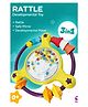 Sanjary Colorful Baby Sensory Rattle Toy With Spinning Beads, Teether Rings Hand Grip Development Infants Safe Play - Pack of 1