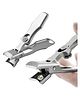 Gleva German Nail Clipper for Fingernails & Toenails Ultra Sharp Stainless Steel, Anti-Slip Grip for Men & Women