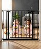 Baybee Baby Safety Gate for Door & Stairs 75-95 cm | No Drill Auto-Close Safety Gate for Kids & Pets,180° Wide Opening (Black)