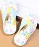 Cute Walk by Babyhug Flip Flops with Bow Print - Blue