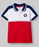 Babyhug Cotton Knit Polo T-Shirt With Graphics & 3D Badge - Multicolor