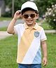 Babyhug Cotton Knit Polo T-Shirt with Badge Detailing Multi Color 12-18 Months