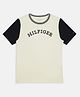Tommy Hilfiger Cotton Knit Half Sleeves Solid T-Shirt - Beige