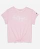 Tommy Hilfiger Cotton Knit Half Sleeves Solid T-Shirt - Pink