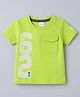 Babyhug Cotton Knit T-Shirt Half Sleeves Terry Tee with HD Printed Graphics Multi Color 6-9 Months