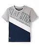 Under Fourteen Only Half Sleeves Typography Printed Tee - Grey