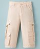 Under Fourteen Only Solid Cargo Style Pants - Cream