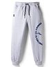 Under Fourteen Only Together We Are Stronger Text Printed Joggers - Light Grey