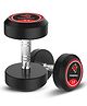 PowerMax Fitness 2.5kg Rubber Coated hexagon Dumbbells Pair (Set of 2) for Home Gym & Commercial Use , Durable,Floor-Friendly Free Weights ,Ideal for Strength Training,Muscle Building, Cardio Workout