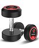 PowerMax Fitness 35kg Rubber Coated Round Dumbbells Pair (Set of 2) for Home Gym & Commercial Use , Durable, Floor-Friendly Free Weights , Ideal for Strength Training, Muscle Building, Cardio Workout