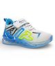 Lil Lollipop Colour Blocked  Velcro Closure LED Shoes - White