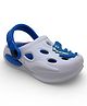 Lil Lollipop Dinosaur Applique Detailed Perforated Anti Slip Slingback Clogs - Blue
