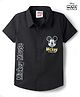 Babyhug Disney Cotton Woven Shirt Half Sleeves with Mickey Mouse Graphics Black 9-12 Months