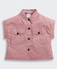 Tiny Girl Woven Sleeveless Solid Shirt - Onion Pink