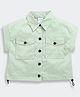 Tiny Girl Woven Sleeveless Solid Shirt - Green