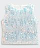 Tiny Girl Woven Sleeveless Sequins Embellished Top - White