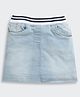Tiny Girl Denim Knit Mild Washed Skirt - Blue