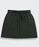 Tiny Girl Woven Solid Skirt - Olive Green
