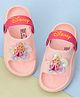 Yellow Bee Disney Princesses Featuring Aurora Applique Detailed Slingback Sandals - Pink