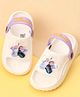 Yellow Bee Disney Frozen Featuring Elsa & Anna Applique Detailed Slingback Sandals - White