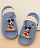 Yellow Bee Disney Mickey & Friends Featuring Character Applique Detailed Slingback Sandals - Blue