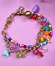 Kamule Beads & Floral Charms Detailed Bracelet - Multi Colour