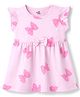 Doodle Poodle Cotton Single Jersey Printed Sleeveless Frock Light Pink 0-3 Months