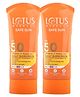 Lotus Herbals Safe Sun Sunscreen Pack of 2 - 50 g Each