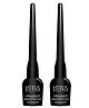 Lotus Herbals Make-Up Opulence Botanical Black Eye Liner  | Water Proof | Lasts All Day | Pen Tip Applicator Pack of 2 - 4 g Each