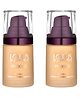 Lotus Herbals Make-Up Proedit Silk Touch Perfecting Foundation, Sf03 Walnut Pack of 2 - 30 ml Each