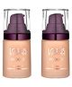Lotus Herbals Make-Up Proedit Silk Touch Perfecting Foundation Sf05 Cocoa Pack of 2 - 30 ml Each