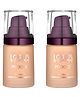 Lotus Herbals Make-Up Proedit Silk Touch Perfecting Foundation, Sf04 Almond Pack of 2 - 30 ml Each