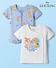 Babyoye Disney Interlock Knit Half Sleeves Jhablas With The Lion King Print Pack of 2 - Multicolor