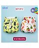 Bubzii Bubzii Large Langot 100% Pure Cotton Extra Soft & Breathable for 6-12 months Babies Cloth Nappy New born - Set of 2 Premium Cotton Padding (No Sponge)