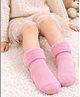 Flaunt Chic Woollen Blend Knit Solid Winter Socks - Pink