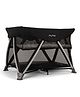 Nuna SENA Aire Travel Cot & Playard  With Triple-Layered Mesh Mattress, 360 Degree Airflow, One Hand Fold, Light Weight & Portable & Includes Travel Bag - Caviar